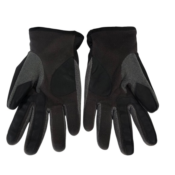 Isotoner Ultradry Gloves Unisex Black Gray M/L Cold Weather Warm Outdoor Lined - Picture 2 of 10